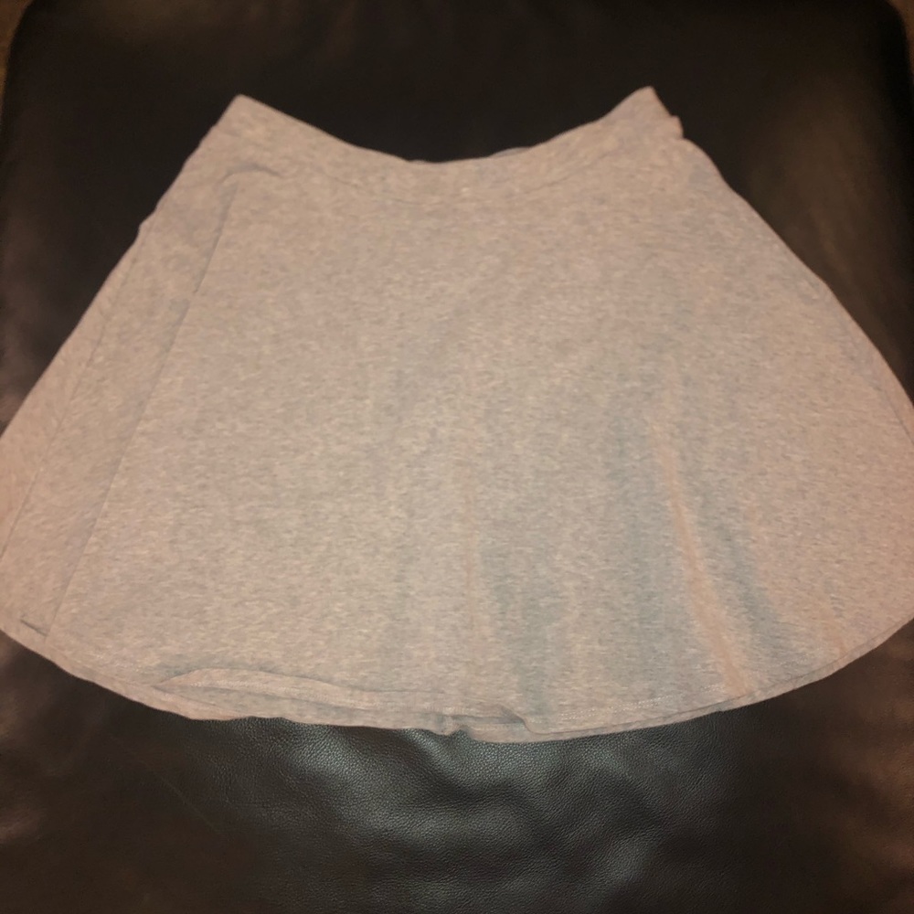 Grey jersey knit skirt